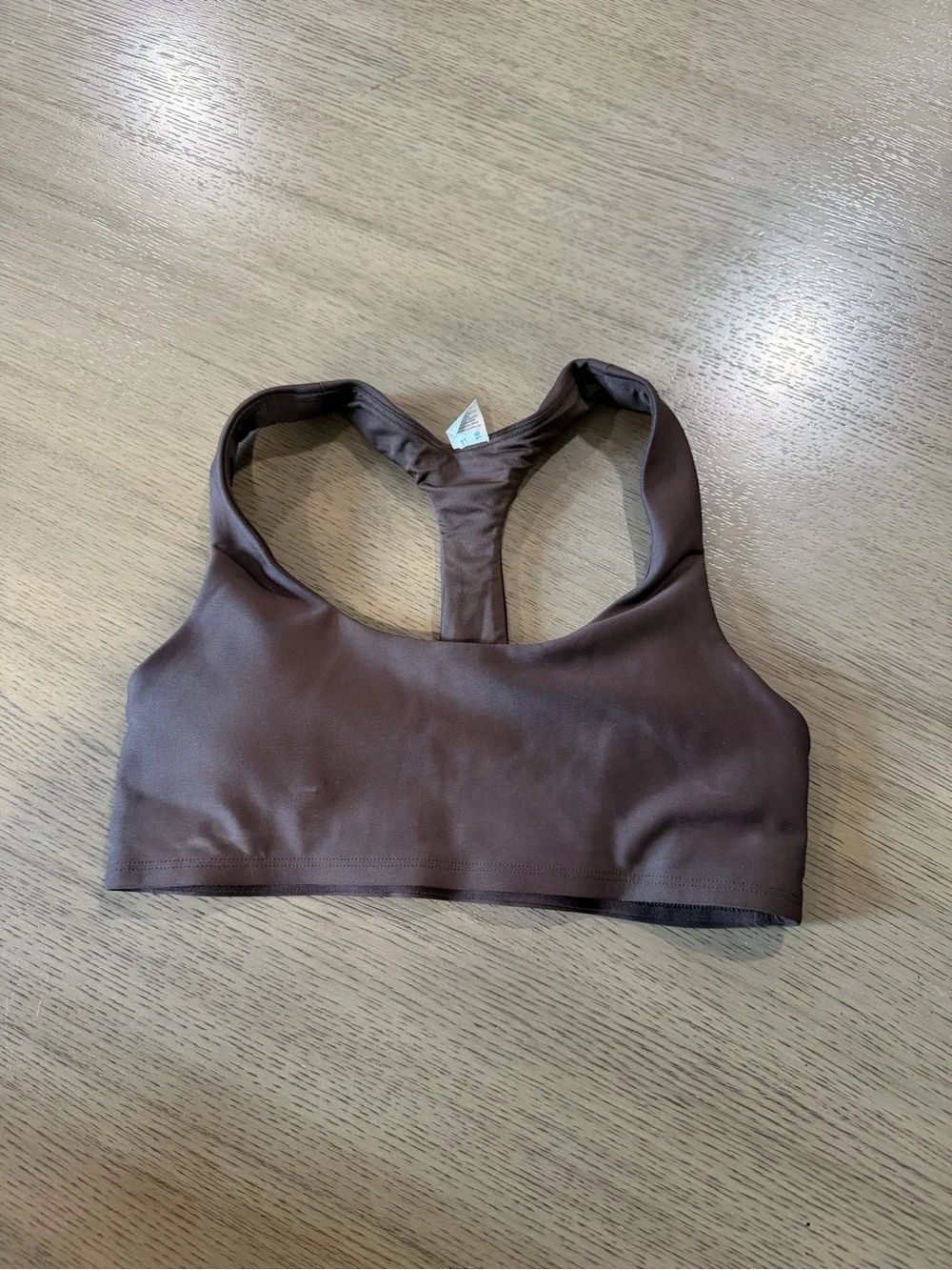 ALO Yoga Brown Racerback Seamless Sports Bra